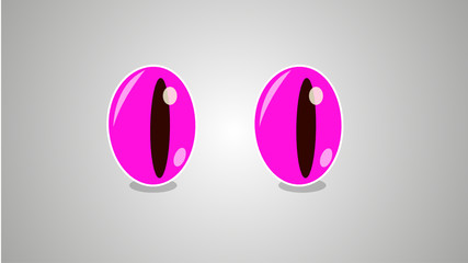 Purple Shiny Monster Eyes Vector for Designs Posters Web Designs Comics etc.