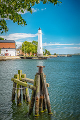 Karlskrona Stumholmen Lighthouse Focus on Foreground