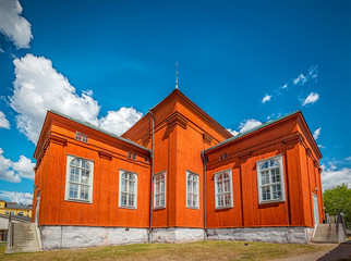 Karlskrona Admiralty Wooden Church Corner Symmetry