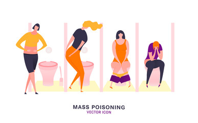 People suffering diarrhea image