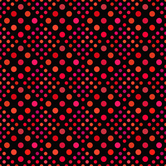 Seamless dot pattern background - abstract crimson vector design from dots