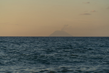 Rodia Beach in Messina - View of the Aeolian islands in Messina