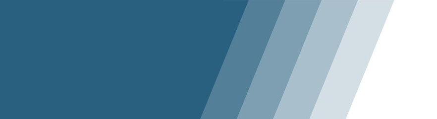 Blauer Banner mit Farbübergang aus Streifen