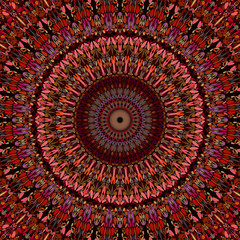 Abstract floral mandala background design - circular vector geometry