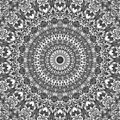 Abstract floral mandala background design - circular vector geometry