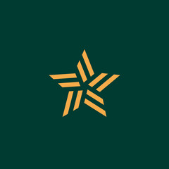 Star logo element vector emblem modern design