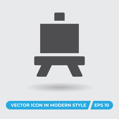 Art board vector icon, simple sign for web site and mobile app.