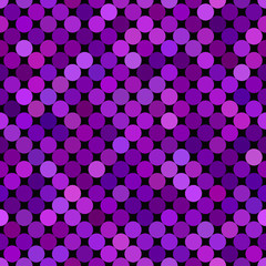 Purple color seamless dot pattern background - vector graphic design