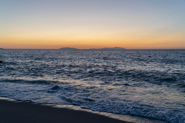 Rodia Beach in Messina - View of the Aeolian islands in Messina