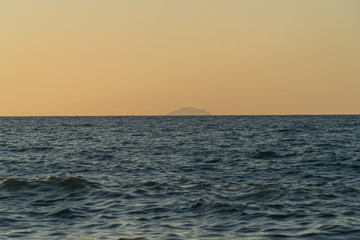Rodia Beach in Messina - View of the Aeolian islands in Messina