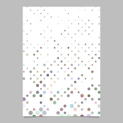 Multicolored abstract dot pattern brochure background - vector stationery template design
