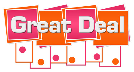 Great Deal Orange Pink Squares Stripes Dots Bottom 