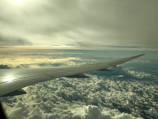 Obraz premium aerial view from the plane