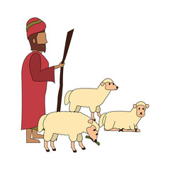 merry christmas nativity christian cartoon