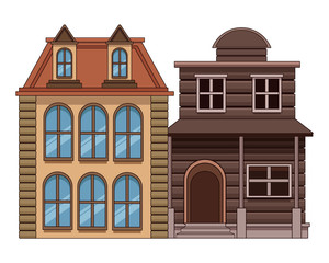 Obraz premium Urban buildings and city architecture