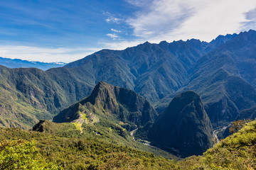 Machu Picchu, a UNESCO World Heritage 15th-century Historic Site, Located in Cusco region of Peru