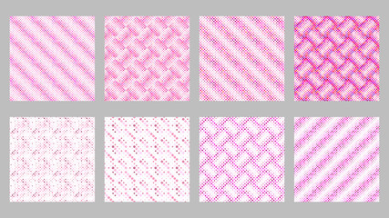 Seamless geometrical dot pattern background set - abstract vector illustration © David Zydd