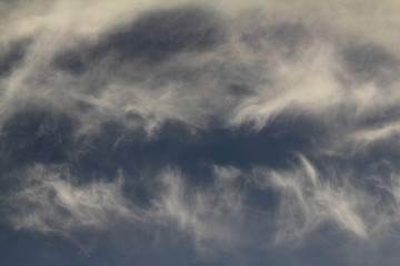The vast blue sky and clouds sky. blue sky background with tiny clouds.