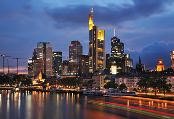 Obraz premium Panoramic view of Frankfurt am Main. Germany