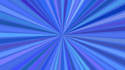 Blue abstract hypnotic explosive concept background - vector starburst illustration