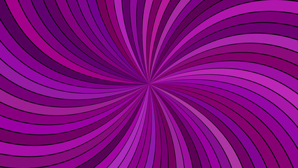 Fototapeta premium Purple abstract psychedelic spiral stripe background - vector curved ray illustration