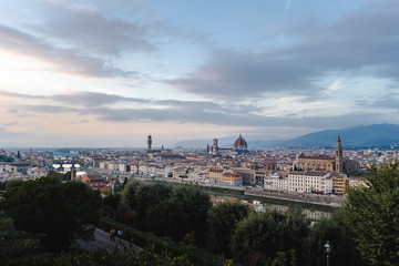 Fototapeta premium View of the beautiful city of Florence