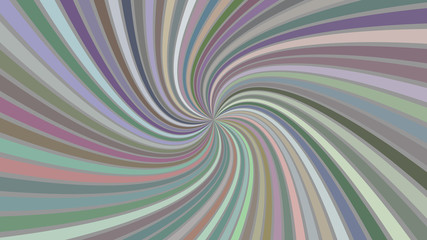 Multicolored hypnotic abstract spiral background - vector design from striped rays