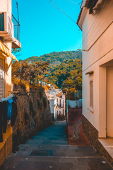 lone stairs in the mountain at italylone stairs in the mountain at italy