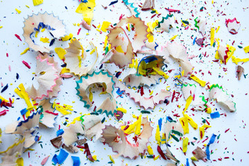 Sharpened pencils on a white background
