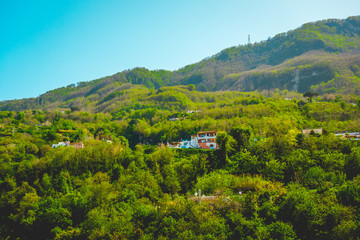 lone building in the green mountainslone building in the green mountains