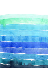 Abstract brush stroke with pink red and pruple color watercolor hand painting on white background.