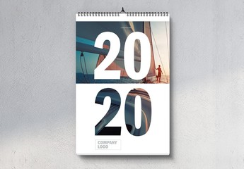 2020 Portrait Wall Calendar Layout