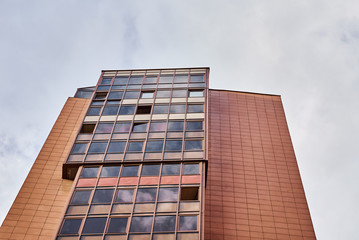 View of modern building in a city landscape