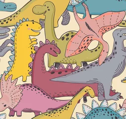 Vektor Musterdesign Esprit Dinosaurier. Nettes Baby, kindischer einfacher Druck. © Andrei