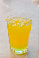 an orange lemonade