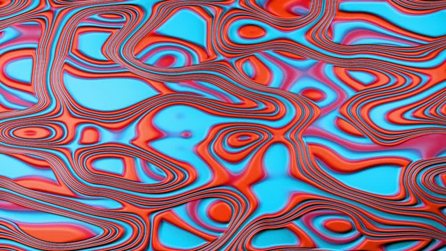 Abstract colorful liquid background. CGI