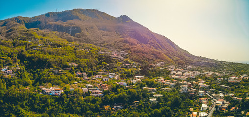 giant panorama about green mountain in the sunlightgiant panorama about green mountain in the sunlight