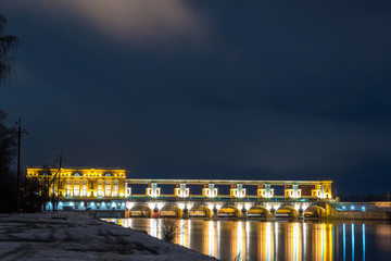 Hydroelectric Power Plant. Town of Uglich, Russia