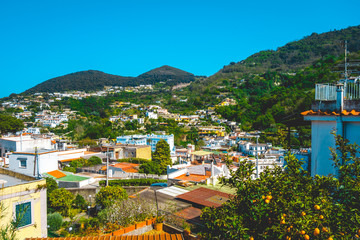 colorful picture of mediterranean villagecolorful picture of mediterranean village
