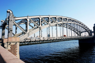 Bridge Emperor Peter Great St. Petersburg