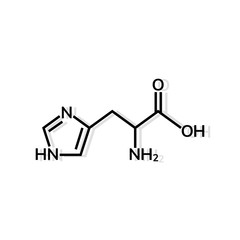 Histidine amino acid chemical formula