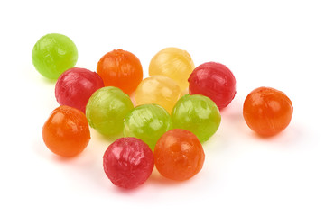Colorful candy balls, isolated on white background