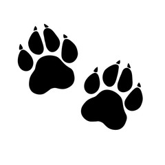 Paw Prints. Logo. Vector Illustration. Isolated vector Illustration.