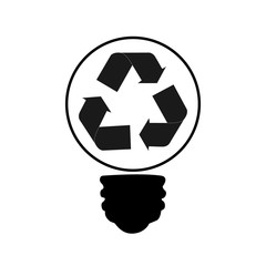 Ecology energy saving light bulb,Green cities help the world with eco-friendly concept ideas.