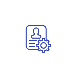 account settings line icon