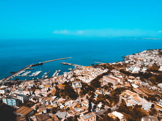 typical drone picture of village at italytypical drone picture of village at italy