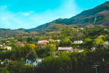 Fototapeta na wymiar typical village in the mountainstypical village in the mountains