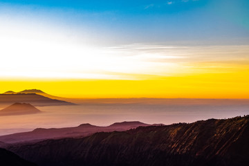 Mount Bromo volcano, in East Java, Indonesia.