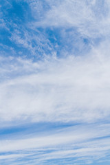 Obraz premium White fluffy clouds in the blue sky in summer