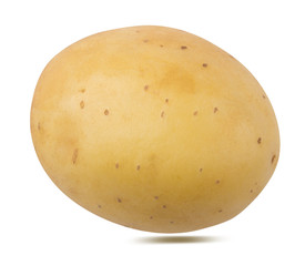 Potato isolated on white background with clipping path